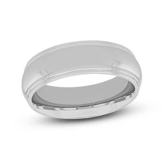 Jared The Galleria Of Jewelry Domed Wedding Band Stainless Steel 8mm