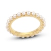 Thumbnail Image 0 of Freshwater Cultured Pearl Eternity Band 14K Yellow Gold