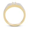 Thumbnail Image 2 of Men's Diamond Wedding Band 1/2 ct tw Round 14K Yellow Gold