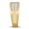 Thumbnail Image 3 of Men's Diamond Wedding Band 1/2 ct tw Round 14K Yellow Gold