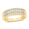 Thumbnail Image 1 of Diamond Double Band Ring 1/2 ct tw Round 14K Yellow Gold