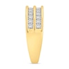 Thumbnail Image 2 of Diamond Double Band Ring 1/2 ct tw Round 14K Yellow Gold