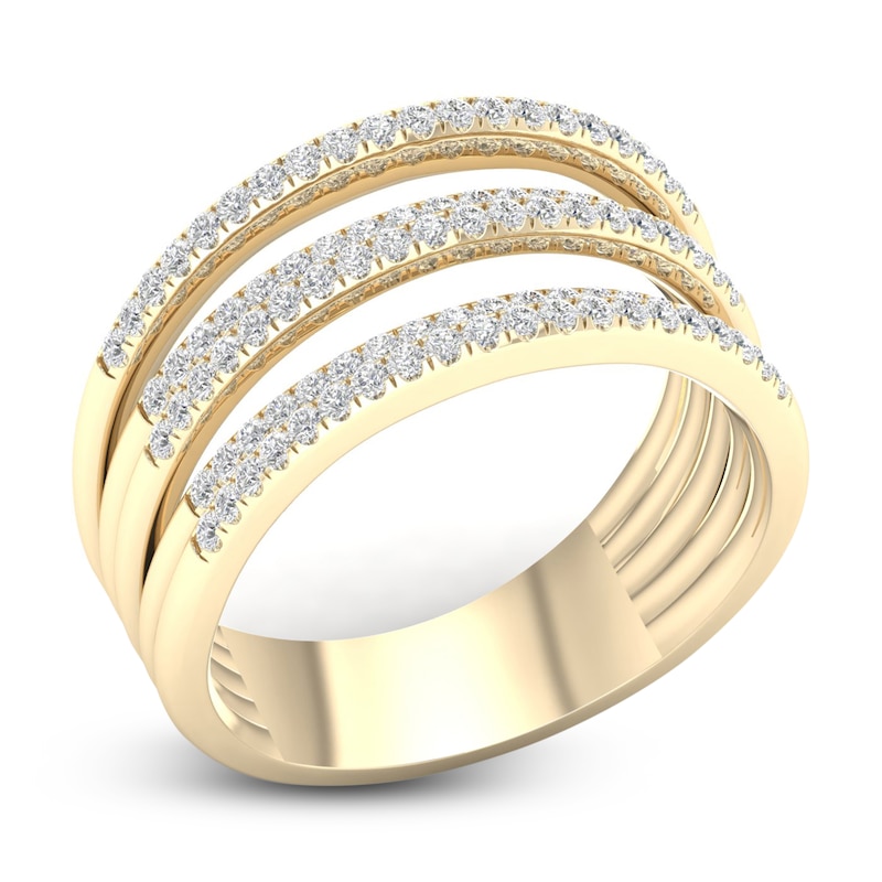 Main Image 2 of Diamond Ring 1/2 ct tw Round 10K Yellow Gold