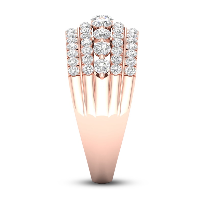 Diamond Ring 1 ct tw Round 10K Rose Gold