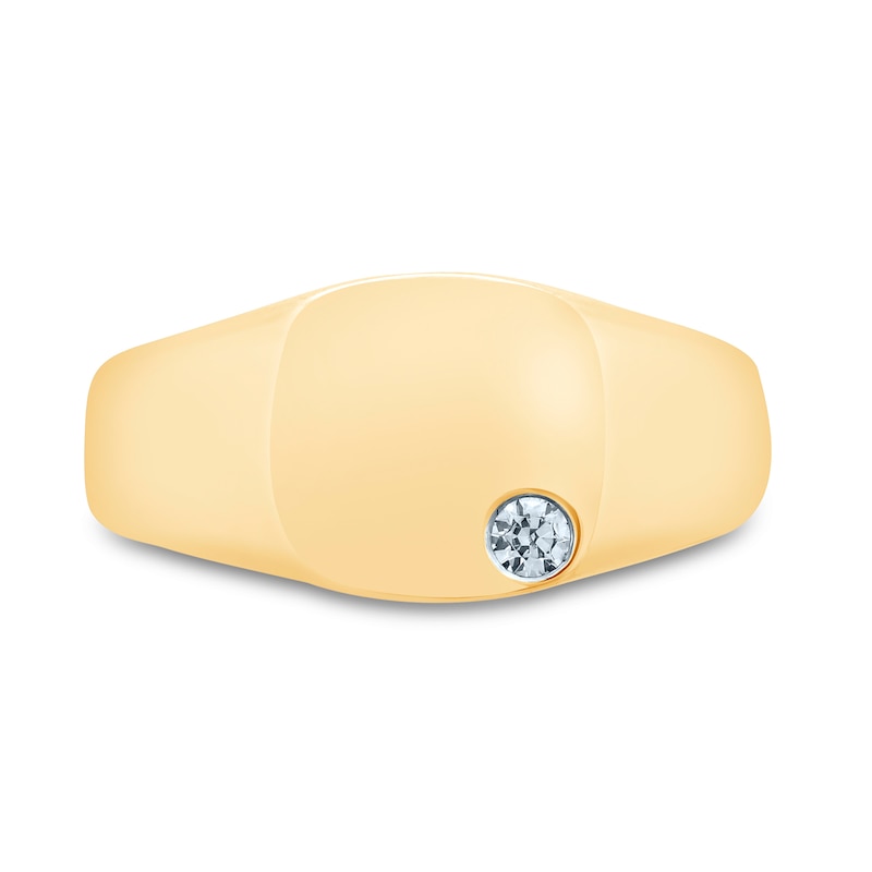 Main Image 3 of Pnina Tornai Devoted To You Men's Diamond Wedding Band 1/6 ct tw Round 14K Yellow Gold
