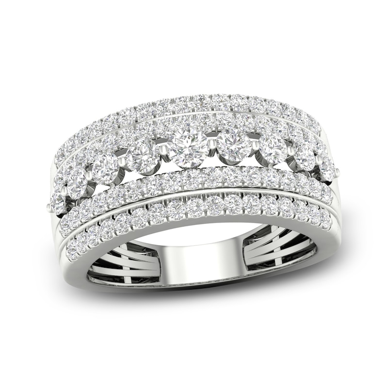 Main Image 1 of Diamond Ring 1 ct tw Round 10K White Gold