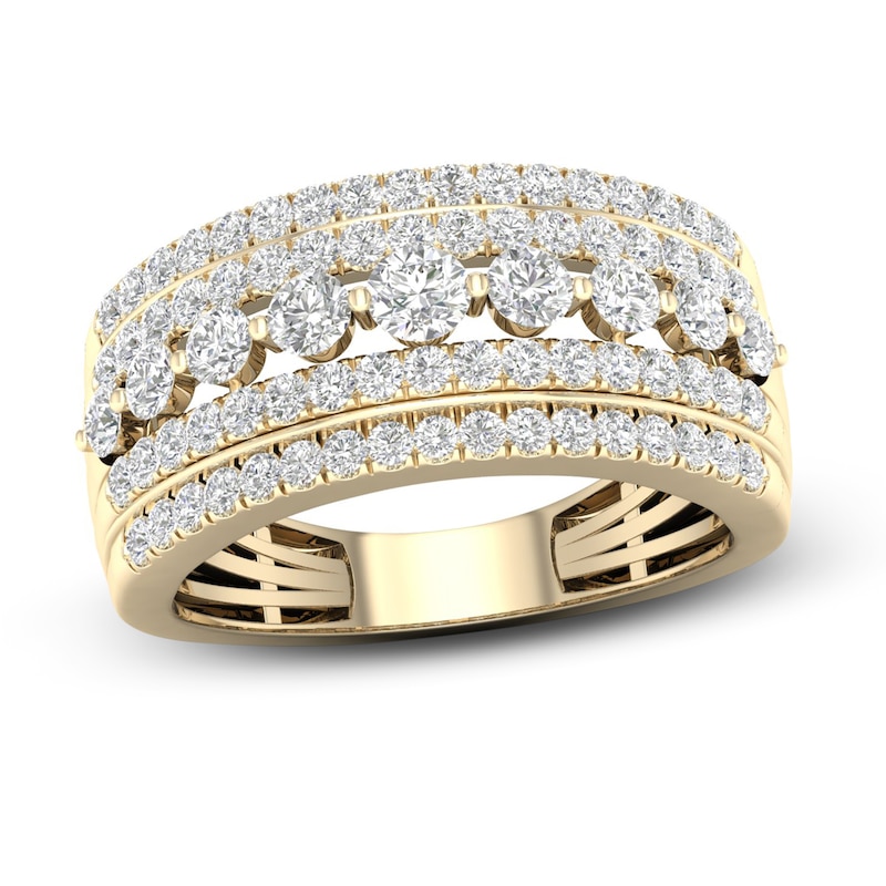 Main Image 1 of Diamond Ring 1 ct tw Round 10K Yellow Gold