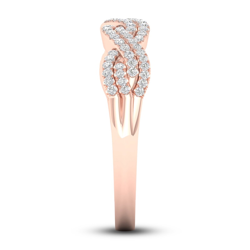 Main Image 3 of Diamond Ring 1/4 ct tw Round 10K Rose Gold