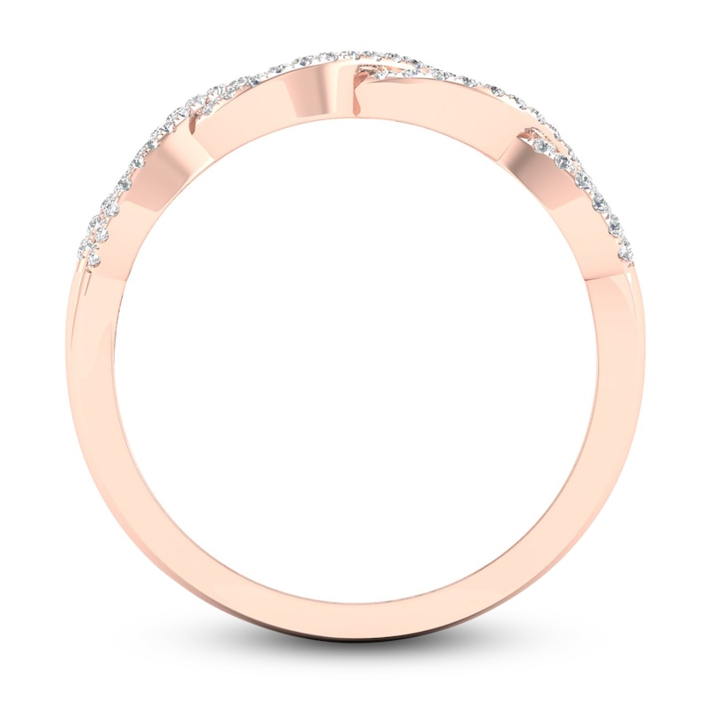 Main Image 4 of Diamond Ring 1/4 ct tw Round 10K Rose Gold