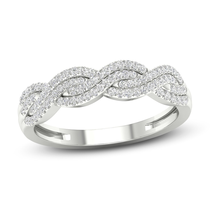 Main Image 1 of Diamond Ring 1/4 ct tw Round 10K White Gold