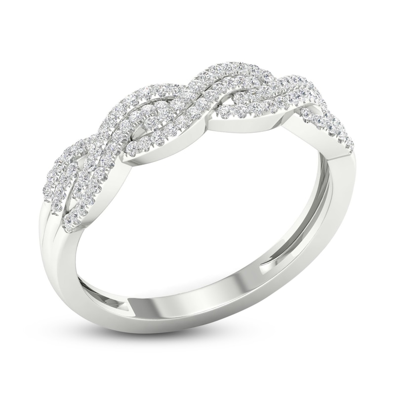 Main Image 2 of Diamond Ring 1/4 ct tw Round 10K White Gold