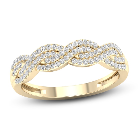 Diamond Ring 14 ct tw Round 10K Yellow Gold