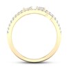 Thumbnail Image 4 of Diamond Ring 1/2 ct tw Round/Baguette 10K Yellow Gold