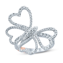 Pnina Tornai Diamond Ring 1 ct tw Round 10K White Gold