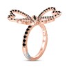 Pnina Tornai Black Diamond Ring 1 ct tw Round 10K Rose Gold