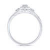 Thumbnail Image 3 of Diamond Promise Ring 1/3 ct tw Round 10K White Gold