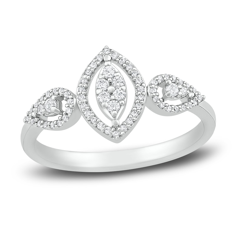 Main Image 1 of Diamond Promise Ring 1/6 ct tw Round Sterling Silver