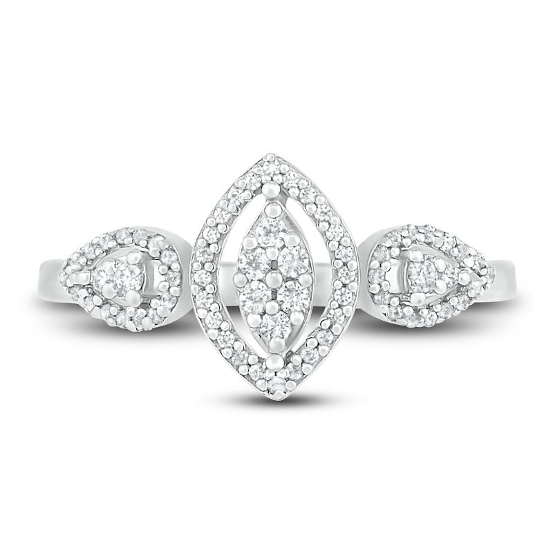 Main Image 2 of Diamond Promise Ring 1/6 ct tw Round Sterling Silver