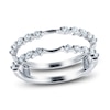 Thumbnail Image 1 of Diamond Anniversary Enhancer Ring 3/8 ct tw Round 14K White Gold