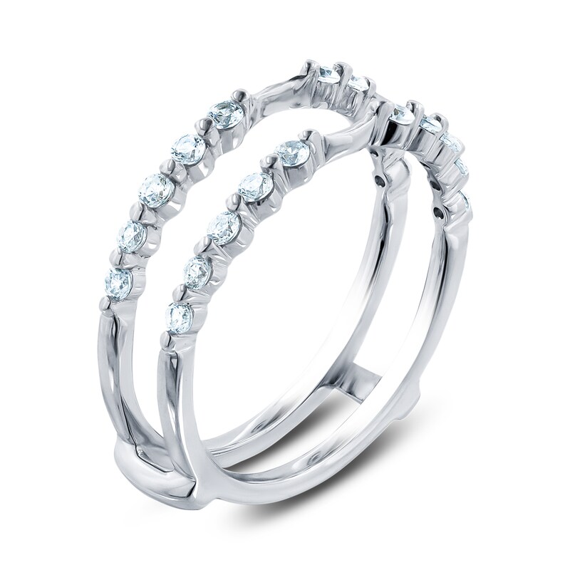 Main Image 2 of Diamond Anniversary Enhancer Ring 3/8 ct tw Round 14K White Gold