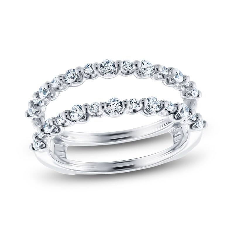 Main Image 1 of Diamond Anniversary Enhancer Ring 1/2 ct tw Round 14K White Gold