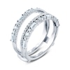 Thumbnail Image 2 of Diamond Anniversary Enhancer Ring 7/8 ct tw Round/Baguette 14K White Gold