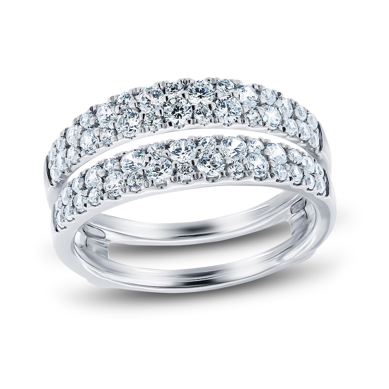 Main Image 1 of Diamond Anniversary Enhancer Ring 1 ct tw Round 14K White Gold