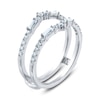 Thumbnail Image 2 of Diamond Anniversary Enhancer Ring 1/2 ct tw Round/Baguette 14K White Gold