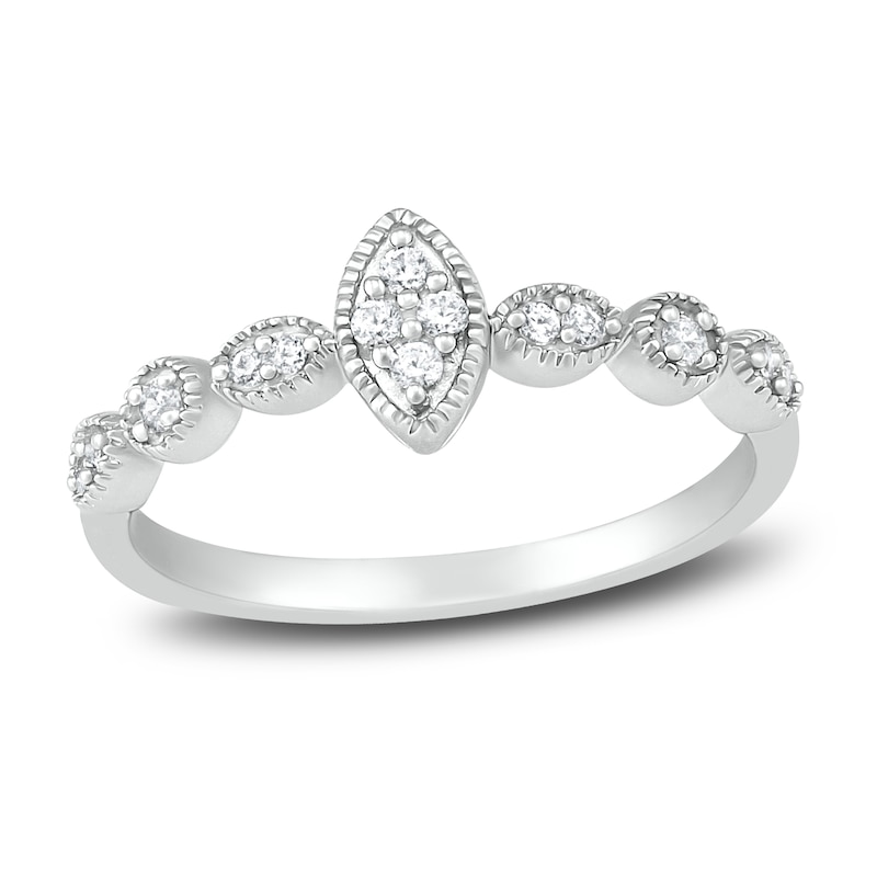Main Image 1 of Diamond Promise Ring 1/6 ct tw Round Sterling Silver