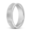 Thumbnail Image 1 of Concave Wedding Band 14K White Gold 6mm
