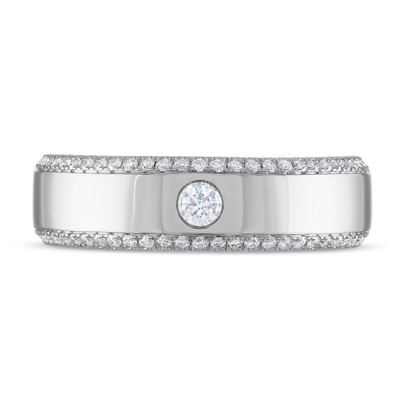 Main Image 3 of Diamond Wedding Band 3/8 ct tw Round 14K White Gold