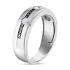 Thumbnail Image 2 of Black Diamond Wedding Band 1/3 ct tw Round 14K White Gold
