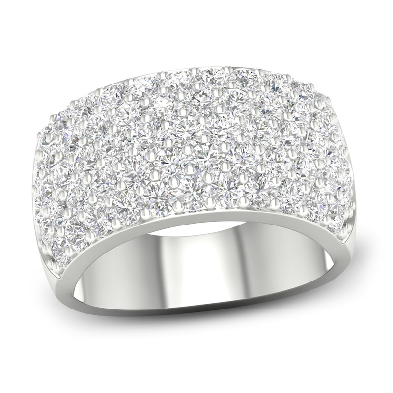 Main Image 1 of Lab-Grown Diamond Ring 3 ct tw Round 14K White Gold