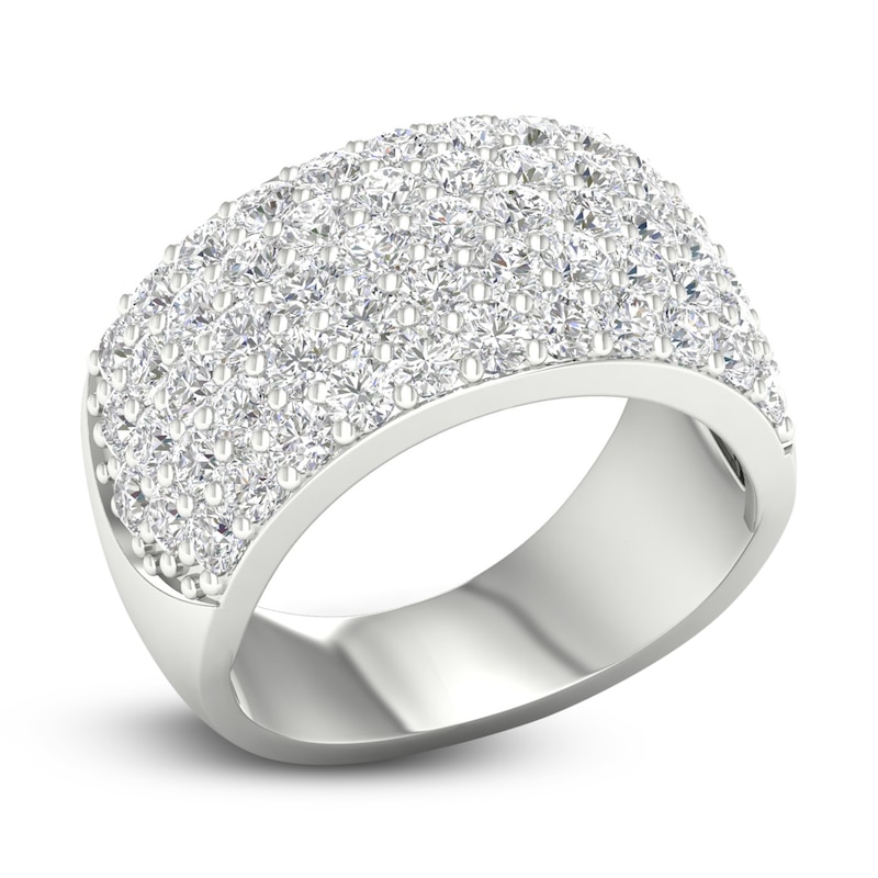 Main Image 2 of Lab-Grown Diamond Ring 3 ct tw Round 14K White Gold