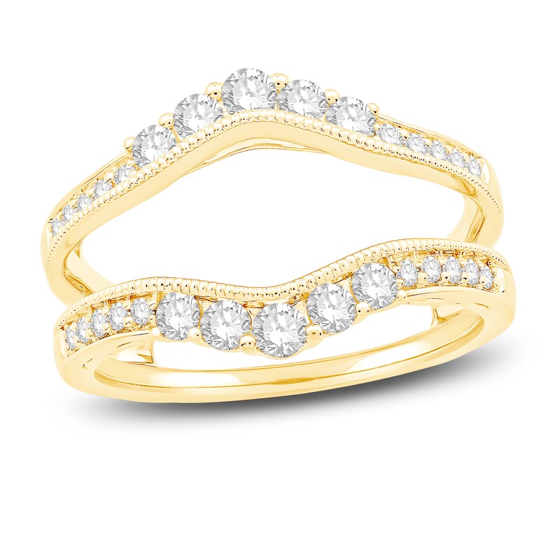 Main Image 1 of Diamond Enhancer Ring 5/8 ct tw Round 14K Yellow Gold
