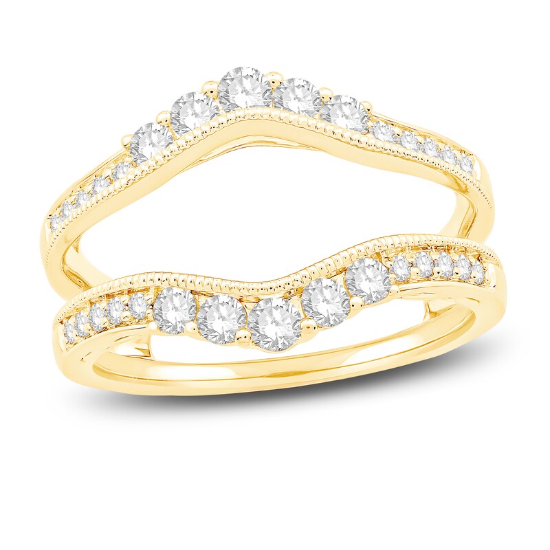 Diamond Enhancer Ring 5/8 ct tw Round 14K Yellow Gold