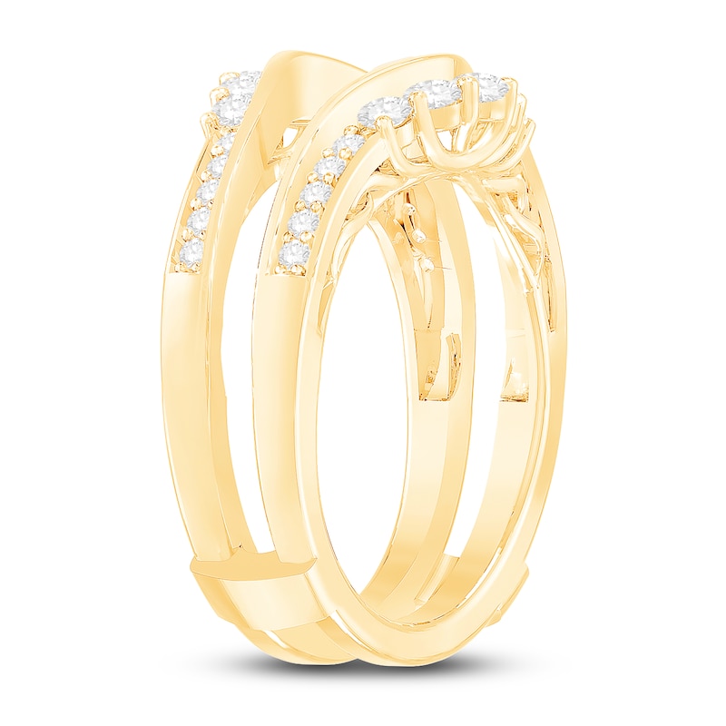 Diamond Enhancer Ring 5/8 ct tw Round 14K Yellow Gold