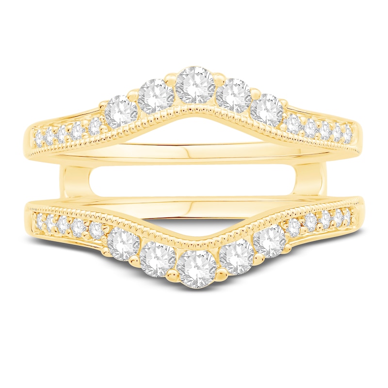 Main Image 3 of Diamond Enhancer Ring 5/8 ct tw Round 14K Yellow Gold