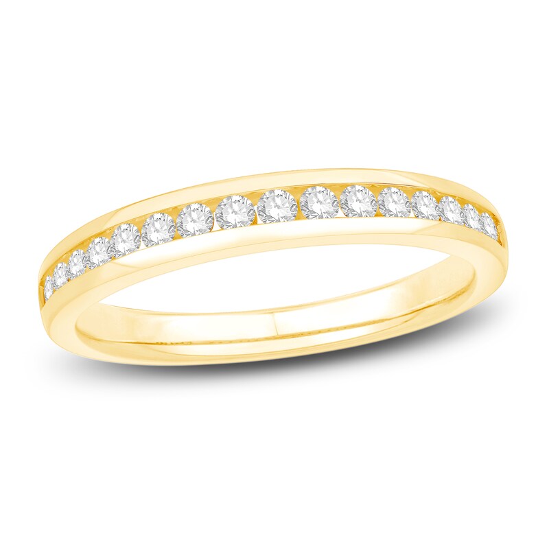 Diamond Wedding Band 1/3 ct tw Round 14K Yellow Gold