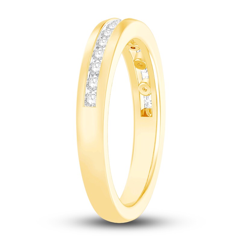 Diamond Wedding Band 1/3 ct tw Round 14K Yellow Gold