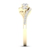 Thumbnail Image 2 of Diamond 3-Stone Ring 3/4 ct tw Round 10K Yellow Gold