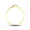 Thumbnail Image 4 of Diamond 3-Stone Ring 1/5 ct tw Round 10K Yellow Gold