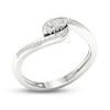 Thumbnail Image 2 of Diamond 3-Stone Ring 1/6 ct tw Round 10K White Gold