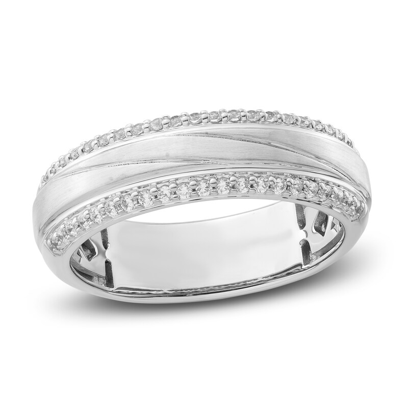 Main Image 1 of Diamond Wedding Band 1/3 ct tw Round 14K White Gold