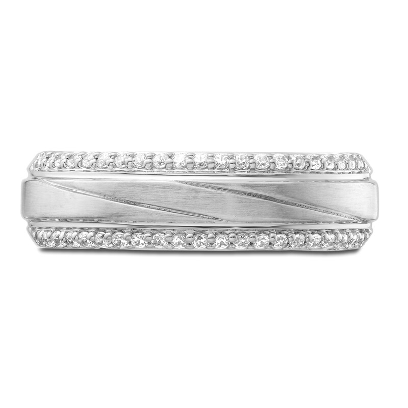 Main Image 2 of Diamond Wedding Band 1/3 ct tw Round 14K White Gold