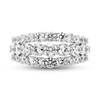 Thumbnail Image 3 of Diamond 3-Row Ring 2-1/2 ct tw Round 18K White Gold