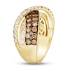 Thumbnail Image 2 of Le Vian Chocolate Diamond Ring 1-7/8 ct tw Round 14K Honey Gold