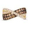Thumbnail Image 4 of Le Vian Chocolate Diamond Ring 1-7/8 ct tw Round 14K Honey Gold