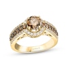 Thumbnail Image 0 of Le Vian Chocolate Diamond Ring 1-1/2 ct tw Round 14K Honey Gold