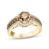 Thumbnail Image 1 of Le Vian Chocolate Diamond Ring 1-1/2 ct tw Round 14K Honey Gold